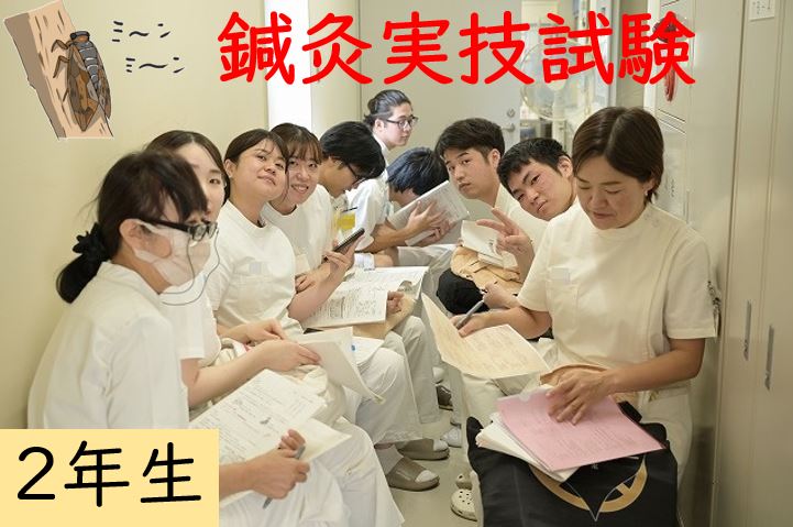 【東洋ブログ 大希のつぶやき】２年生の鍼灸実技試験